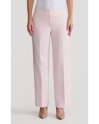 Kasper - Flat Front Low Rise Wide Leg Pants - Lyst