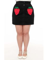 Smak Parlour - Plus Size Kitschy Shaped Pocket Match Game Mini Skirt - Lyst