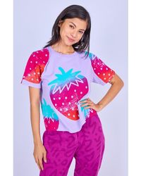 Mokuyobi - Painted Crop Tee - Lyst