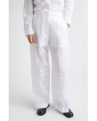 Jil Sander - Multicut Cotton Pants - Lyst