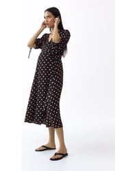 H&M - Mama Puff-Sleeved Wrap Dress - Lyst