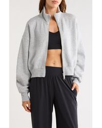 Beyond Yoga - Luxe Fleece Double Zip Jacket - Lyst