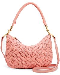 Clare V. - Petit Moyen Woven Leather Messenger Bag - Lyst