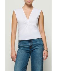 Nation Ltd - Shelly Twist Front Sleeveless Top - Lyst