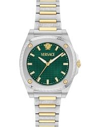 Versace - Greca Pulse Two-Tone Bracelet Watch, 36Mm - Lyst