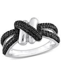 Julianna B - Diamond Crossover Split-Shank Ring 14K - Lyst
