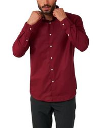 Opposuits - Blazing Burgundy Solid Button-Up Shirt - Lyst