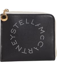 Stella McCartney - Logo Faux Leather French Wallet With Removable Card Case - Lyst