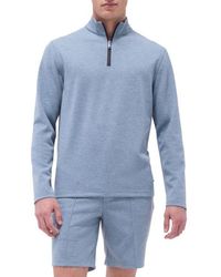 Bugatchi - Quarter Zip Performance Pullover - Lyst