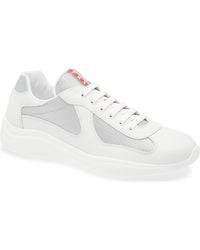 Prada - America's Cup Soft Bike Low Top Sneaker - Lyst