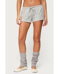 Edikted - Jainee Stripe Drawstring Shorts - Lyst