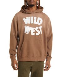 One Of These Days - Wild West Ombré Cotton Graphic Hoodie - Lyst
