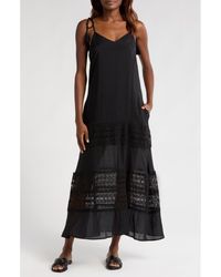 Elan - Lace Tie Strap Cover-Up Maxi Dress - Lyst