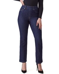 Spanx - Spanx Crop Kick Flare Pull-on Jeans - Lyst