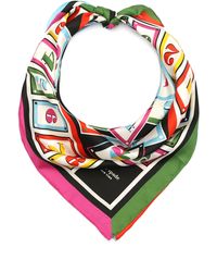 Kate Spade - Playing Cards Silk Square Scarf - Lyst