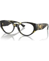 Versace - 52Mm Oval Optical Glasses - Lyst