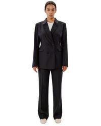 Another Tomorrow - Double Breasted Jacket - Lyst