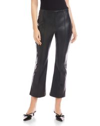 Fifteen Twenty - Sigourney Faux Leather Ankle Pants - Lyst