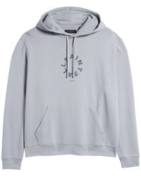 AllSaints - Tierra Logo Cotton French Terry Graphic Hoodie - Lyst