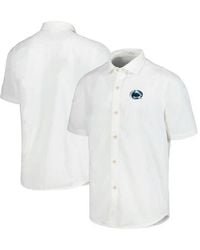 Tommy Bahama - Penn State Nittany Lions Coconut Point Palm Vista Islandzone Camp Button-Up Shirt - Lyst