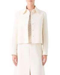 Akris - Talitha Crop Cotton & Silk Shirt Jacket - Lyst