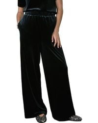 Next - Velvet Wide Leg Pants - Lyst