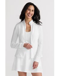 Lands' End - Active Eyelet Full Zip Jacket - Lyst