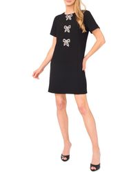 Cece - Rhinestone Bows Shift Dress - Lyst