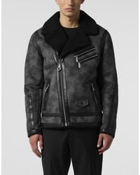 Philipp Plein - Eco Shearling Jacket - Lyst