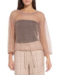 Lyssé - Lettie Metallic Mesh Sweater - Lyst