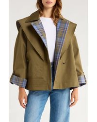 Damson Madder - Reversible Jerry Crop Trench Coat - Lyst