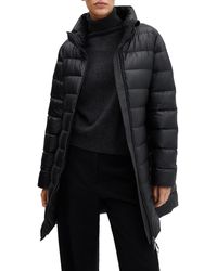 Mango - Quilted Water Repellent Down Coat - Lyst