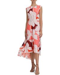 Reiss - Becci Floral High-low Dress - Lyst