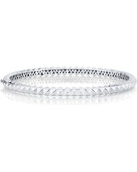 Michael M - Tetra 3 D Hinged Bangle Bracelet - Lyst