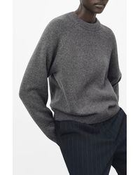 Mango - Crewneck Raglan Sleeve Sweater - Lyst