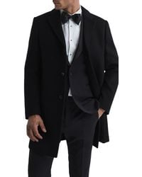 Reiss - Gable Wool Blend Overcoat - Lyst