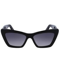 Ferragamo - 55mm Gradient Rectangular Sunglasses - Lyst