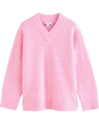 Next - V-Neck Ribbed Sweater - Lyst