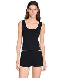 Sandro - Beaded Embroidered Cotton Vest Top - Lyst