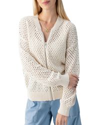 Sanctuary - Stepping Out Open Stitch Bomber Jacket - Lyst