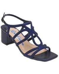 Lady Couture - Rhinestone Block Heel Dressy Sandal - Lyst
