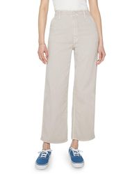 Mother - The Major High Waist Ankle Wide Leg Pants - Lyst