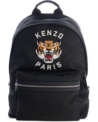 KENZO - Embroidered Tiger Nylon Backpack - Lyst