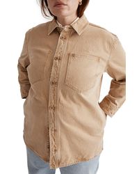Madewell - Botanical Yarn Dyed Denim Shirt-jacket - Lyst