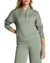 Spanx - Airessentials Shawl Collar Half Zip Pullover - Lyst