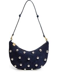 Clare V. - Lune Studded Leather Shoulder Bag - Lyst