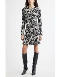 Nordstrom - Side Twist Long Sleeve Minidress - Lyst