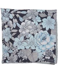 Tom Ford - Floral Print Mulberry Silk Pocket Square - Lyst