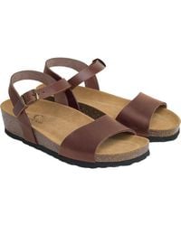 Celtic & Co. - Low Wedge Ankle Strap Sandal - Lyst
