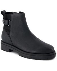 TOMS - Leather Chelsea Bootie - Lyst